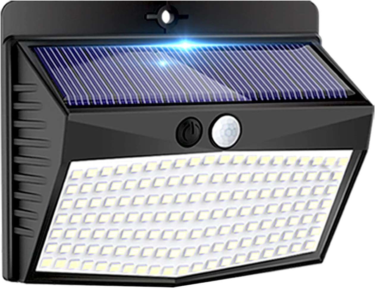 Peasur Warm White Solar Lights for Outdoor Use with Motion Sensor [Pack of 3], 138 LED Spotlights with Motion Sensor Outdoor 3 Modes, IP65 Waterproof Motion Sensor Outdoor Solar for Garden