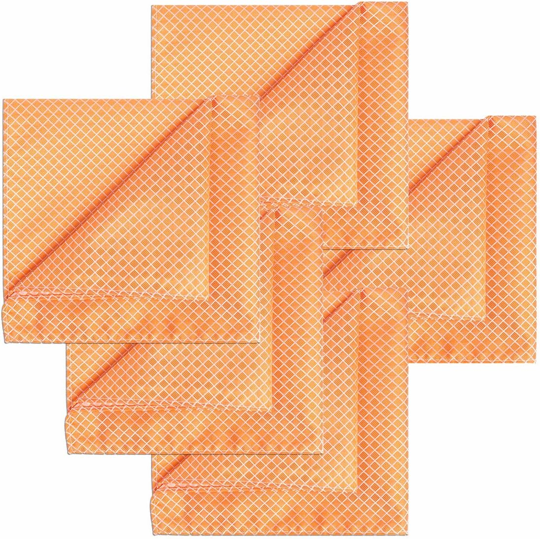 Kissties 5PCS Solid Pocket Square Wedding Handkerchief + 1 Gift Box