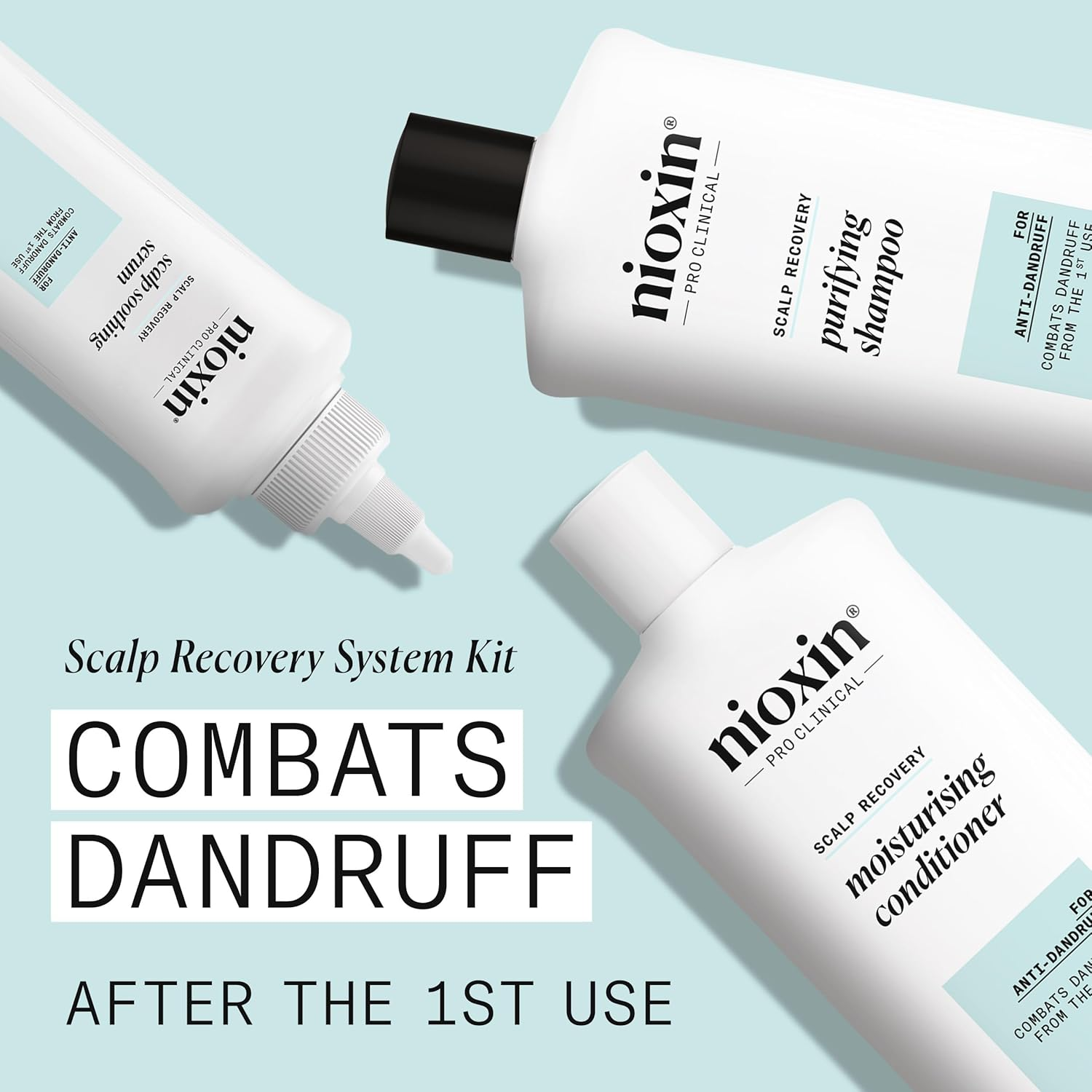 Nioxin Scalp Recovery Purifying Shampoo - Shampoo for Dandruff and Itchy Scalp, 1000Ml image number 6