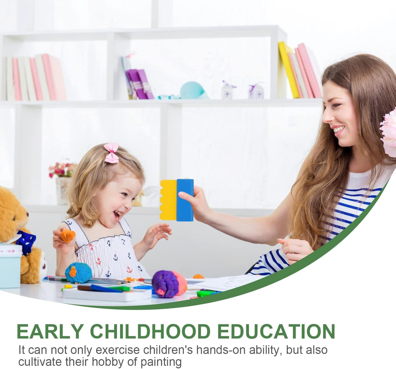 6Pcs Boys and Girls Painting Tools Diy Line Graffiti Scrapers Creative Art Drawing Painting for Boy Girl School Supplies Childrens Paint Brushes image number 2