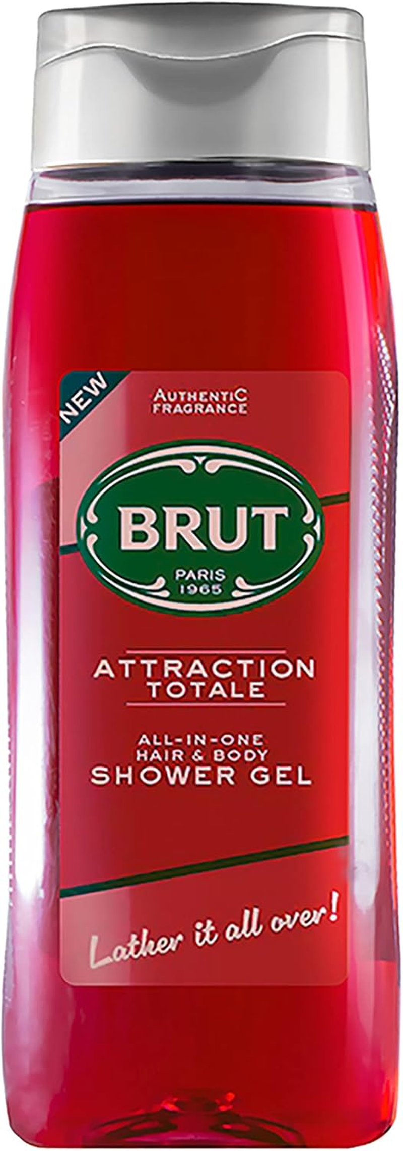 Brut Attraction Total All - In- One Hair & Body Shower Gel 500Ml image number 5