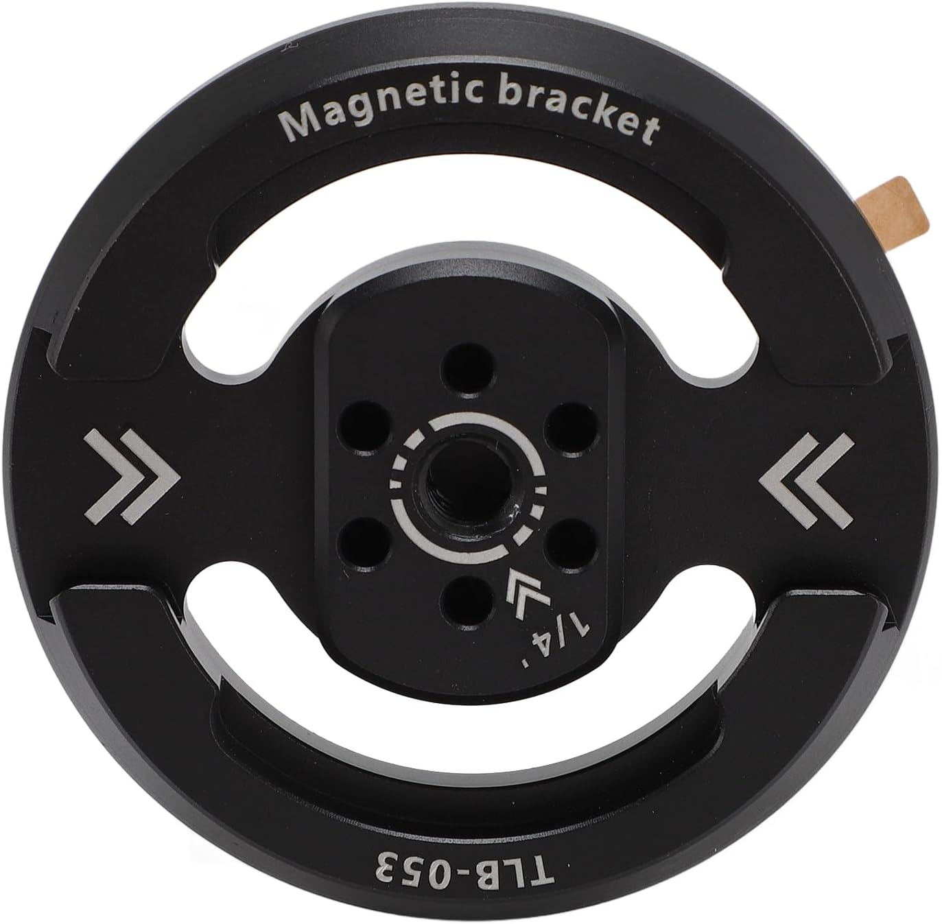 Magnetic Phone Tripod Mount Adapter with Metal Circle, Magnetic Phone Holder with 1/4In Screw Hole, for Tripod, Selfie Stick, Ballheads, for Video Recording