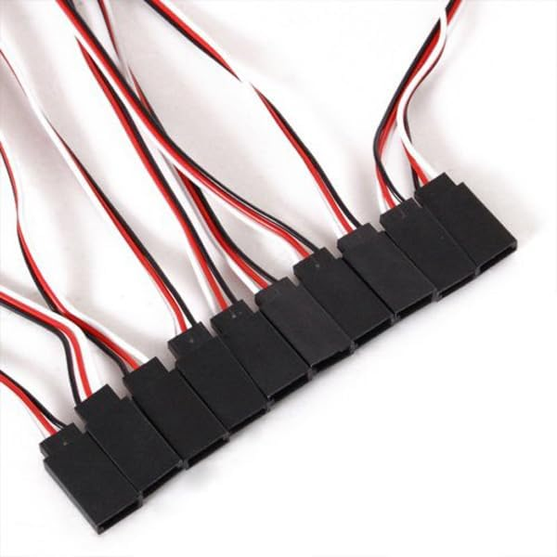 KOMBIUDA 10 Pcs Male to Female Extension Lead Wire Cable for Rc Cars Trucks and Airplanes Connection for Remote Control image number 3