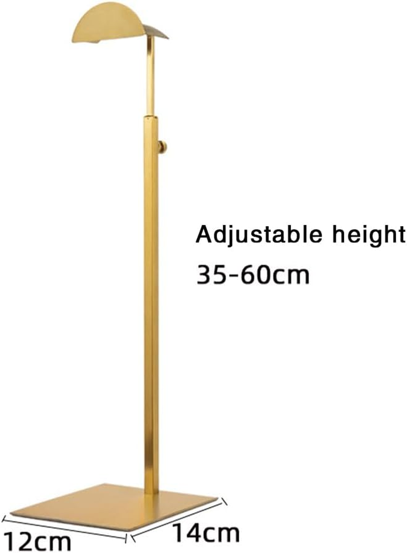 Handbag Rack Adjustable Metal Display Stand Stainless Steel Hand Bag Display Single Hanging Hook Clothes Hanger Accessories - Gold image number 2