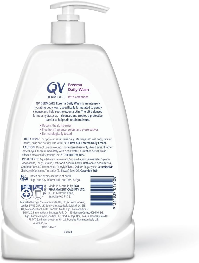 QV Dermcare Eczema Daily Wash 1Kg image number 4