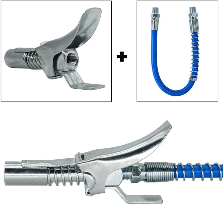 1/8" NPT Grease Gun Coupler Quick Release Lock on Coupling Car Workshop Farm image number 5