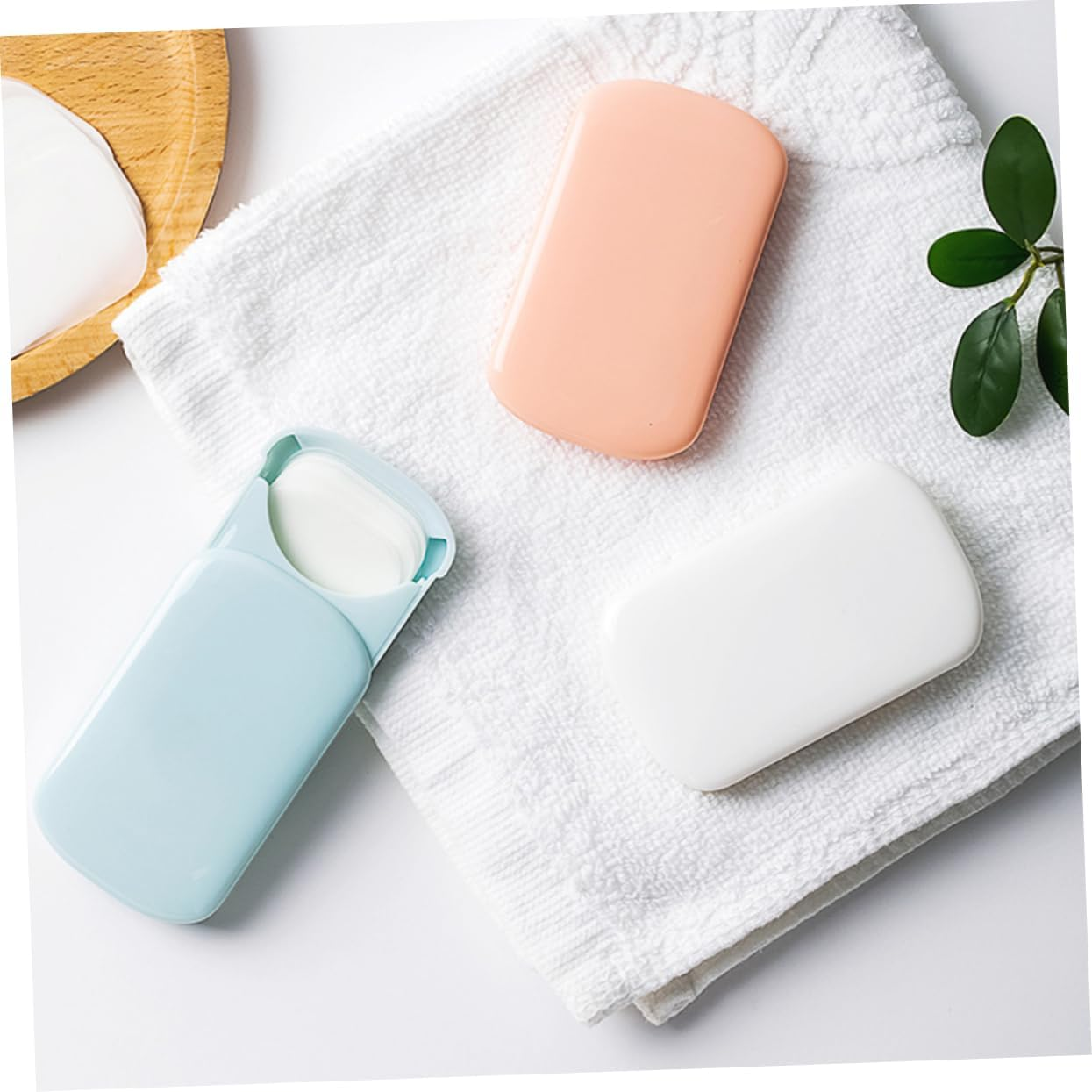 Parliky Travel Soap Paper Disposable Soap Tablets Hand Washing for Home Office Travel Scented image number 2