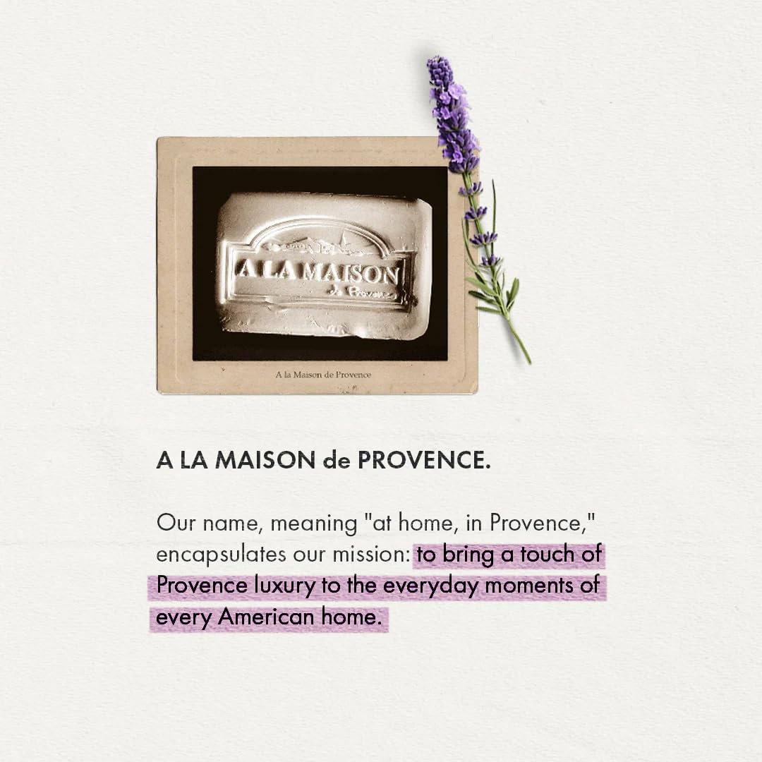 A LA MAISON Sweet Almond Bar Soap - Triple French Milled Unscented Natural Moisturizing Hand Soap Bar (4 Bars of Soap, 3.5 Oz) image number 3