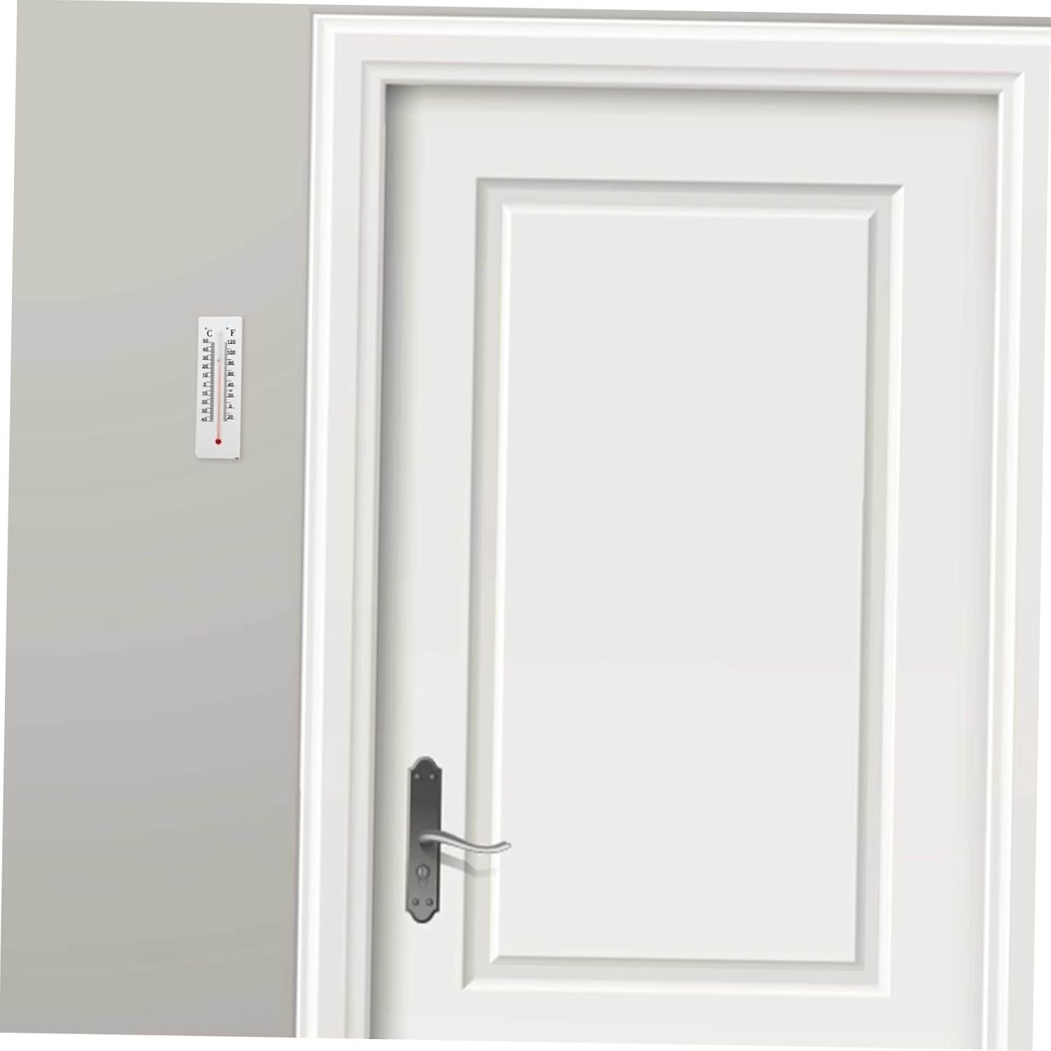 Gatuida 2Pcs Office Key Hider Outdoor Thermometer Outdoor Key Hider Thermometer White