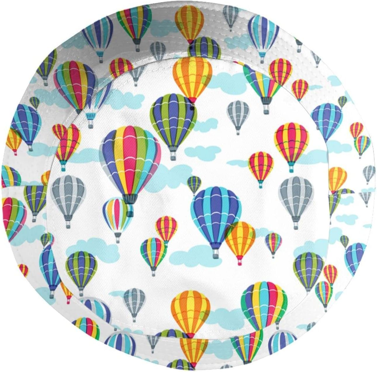 Hot Air Balloon Bucket Hat Cute Fisherman Hat Travel Packable Sun Cap Outdoor Hat for Women and Men - Cute 19 image number 3