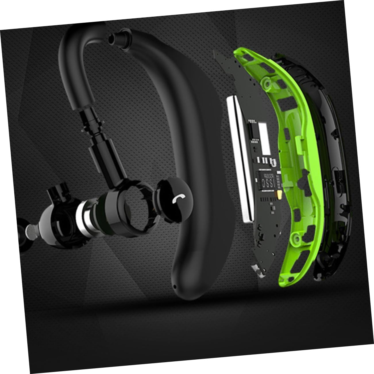 OSALADI Wireless Sports Earbuds with Microphone for Running Exercise Comfortable Fit Sweatproof Compatible Smartphones image number 3