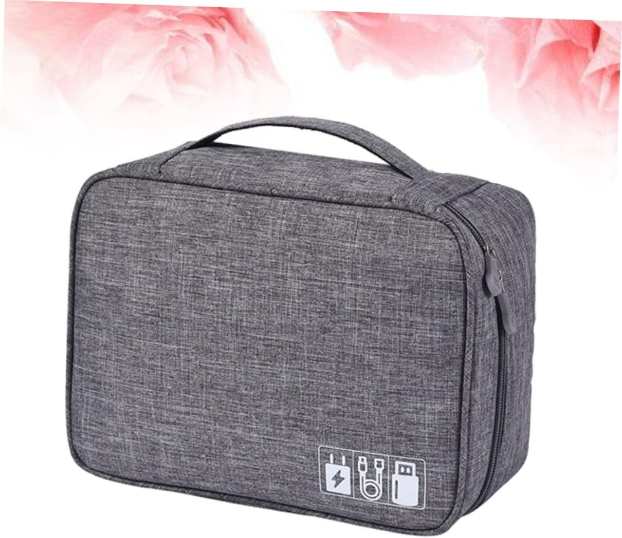 DOITOOL Electronics Bag Organiser Cable Carrying Case Electronics Accessories Organizer Soft Inner Pouch for Data Cables U Disk Power Bank image number 4