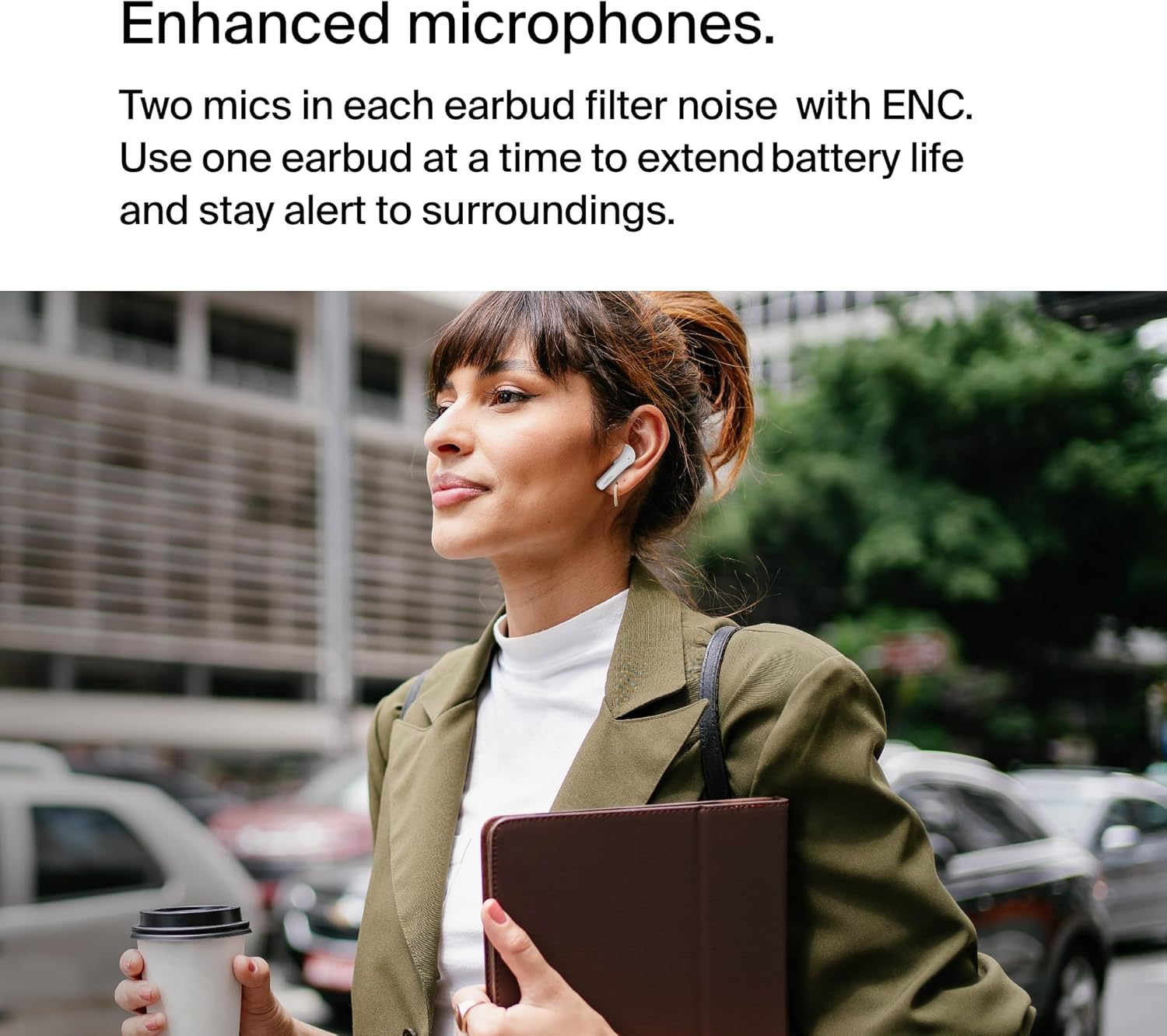 Belkin Soundform Motion True Wireless Bluetooth Headphones - White image number 3