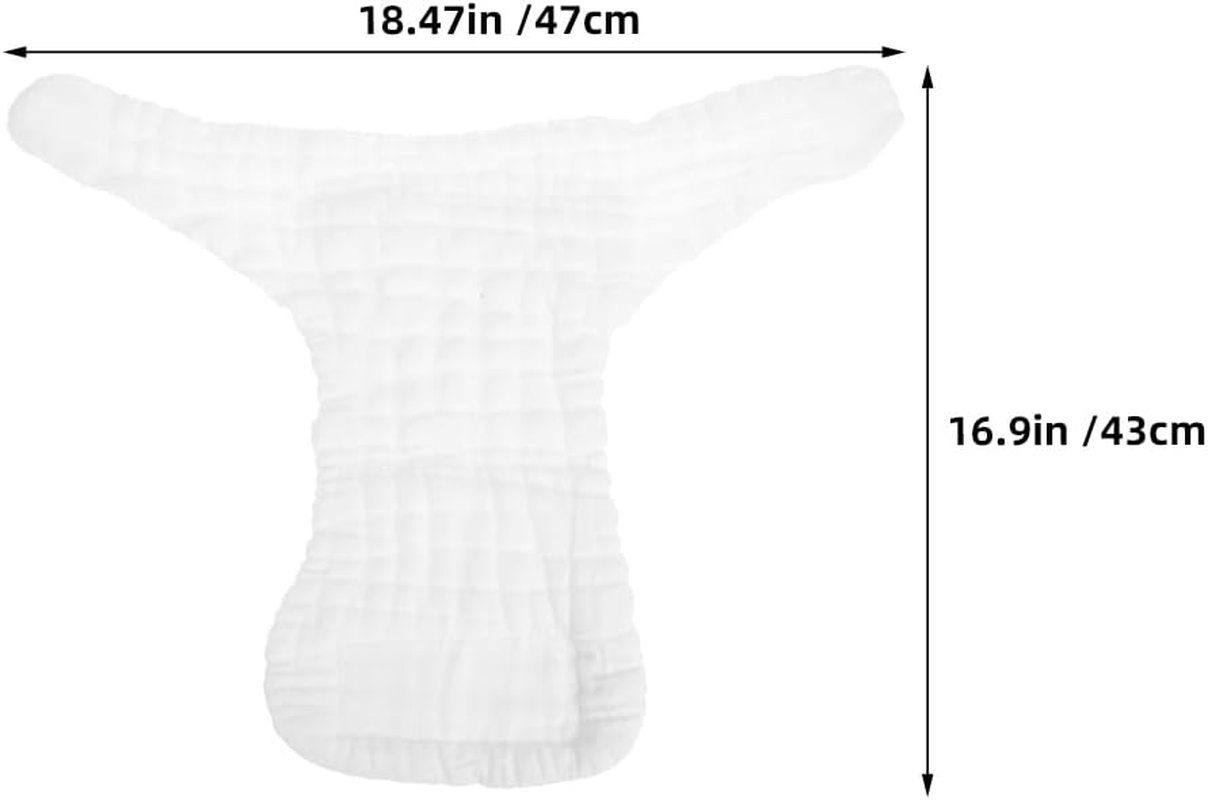 5Pcs Washable Cloth Diapers Inserts - Newborns Reusable Cotton Nappies Soft and Breathable for White Nappy Liners 9-15 Months image number 1