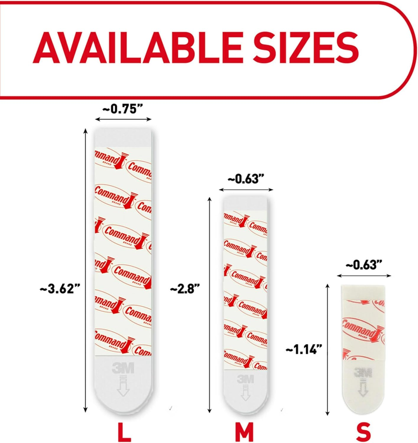 Command GP023-20NA Value Pack Refill Strips, Large, White image number 4