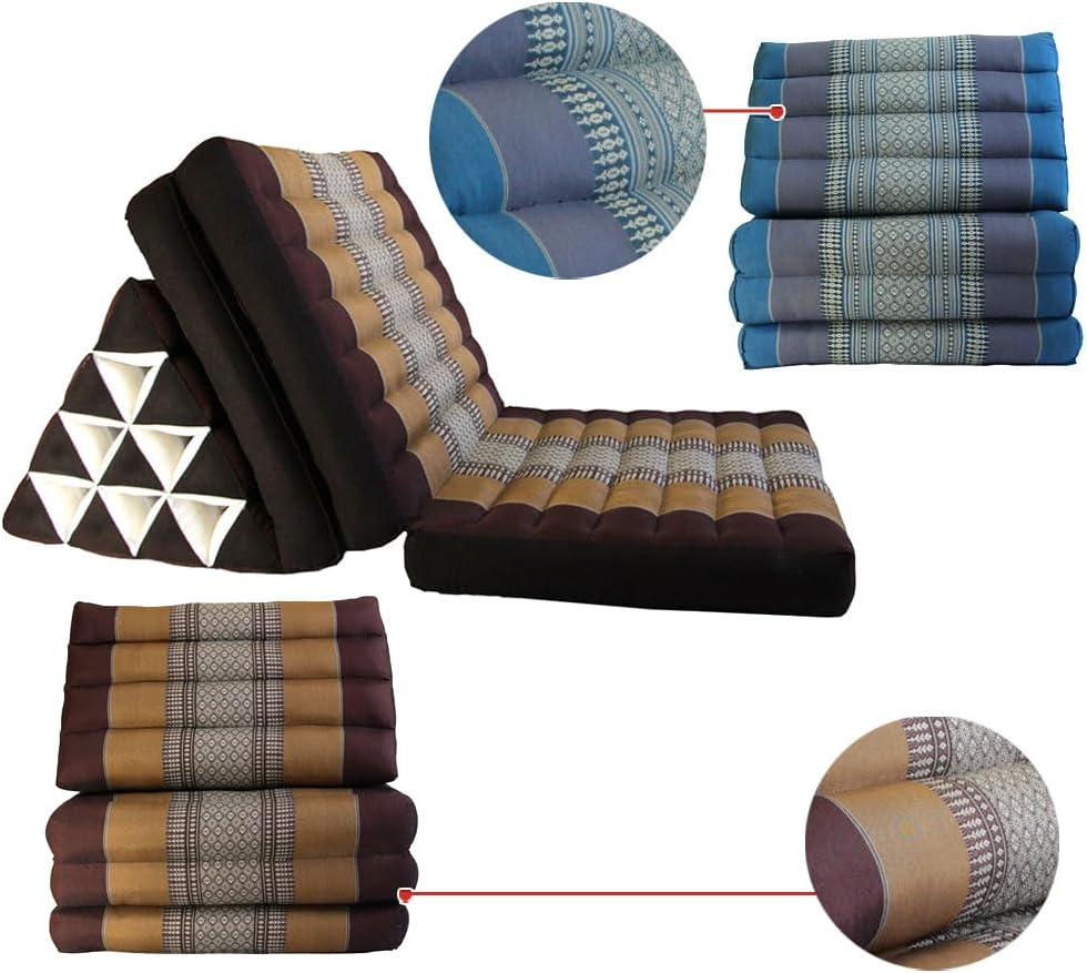 Mango Trees Thai Large Triangle Pillow 3 Fold Outdoor Mattress Cushion Best Gift 3FOLDS Day Bed image number 5