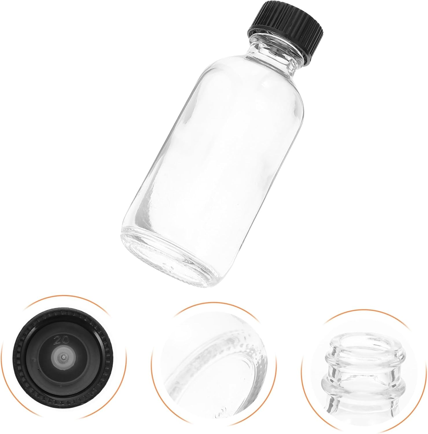 15Pcs Essential Oil Vials Perfume Bottles Multipurpose Glass Sample Bottles image number 4