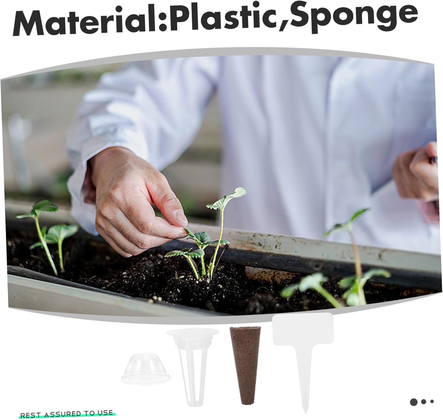 PAMINGONO 1Set Hydroponics Planting Kit with Plant Growth Sponges Containers for Indoor Hydroponic Gardening for Compatible Systems image number 1