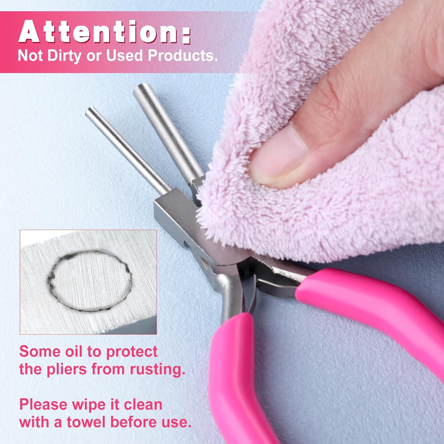 Bail Making Pliers 3Mm and 5Mm Wire Bending and Looping Tool for Jewelry Making, Jump Rings with Non-Slip Handle