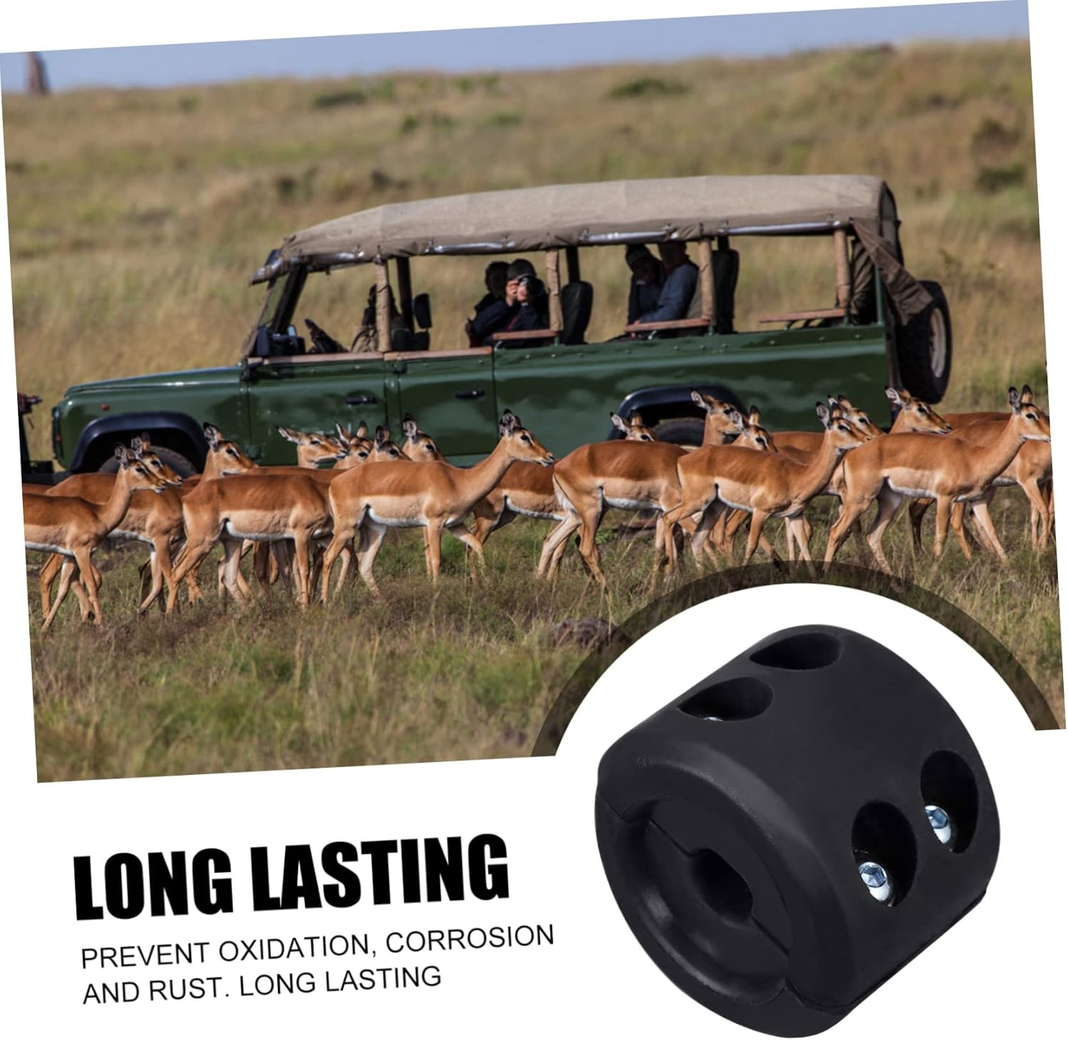 DOITOOL Winch Hook Stop Rubber Cable Stopper for ATV Winch Hook Stop Compatible Trucks Trailers Off-Road Vehicles Camping Accessories image number 6