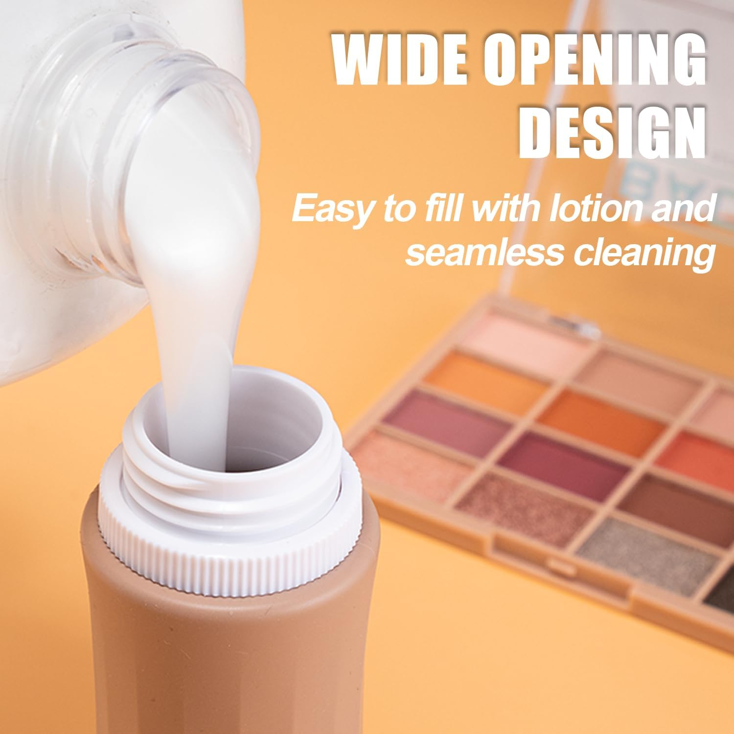 4 Pack 98Ml Travel Bottles, Leak Proof Bpa-Free Silicone Toiletry Containers with Clear Bag &ndash; Refillable Tubes for Shampoo, Lotion, Soap & Liquids &ndash; TSA Approved image number 6