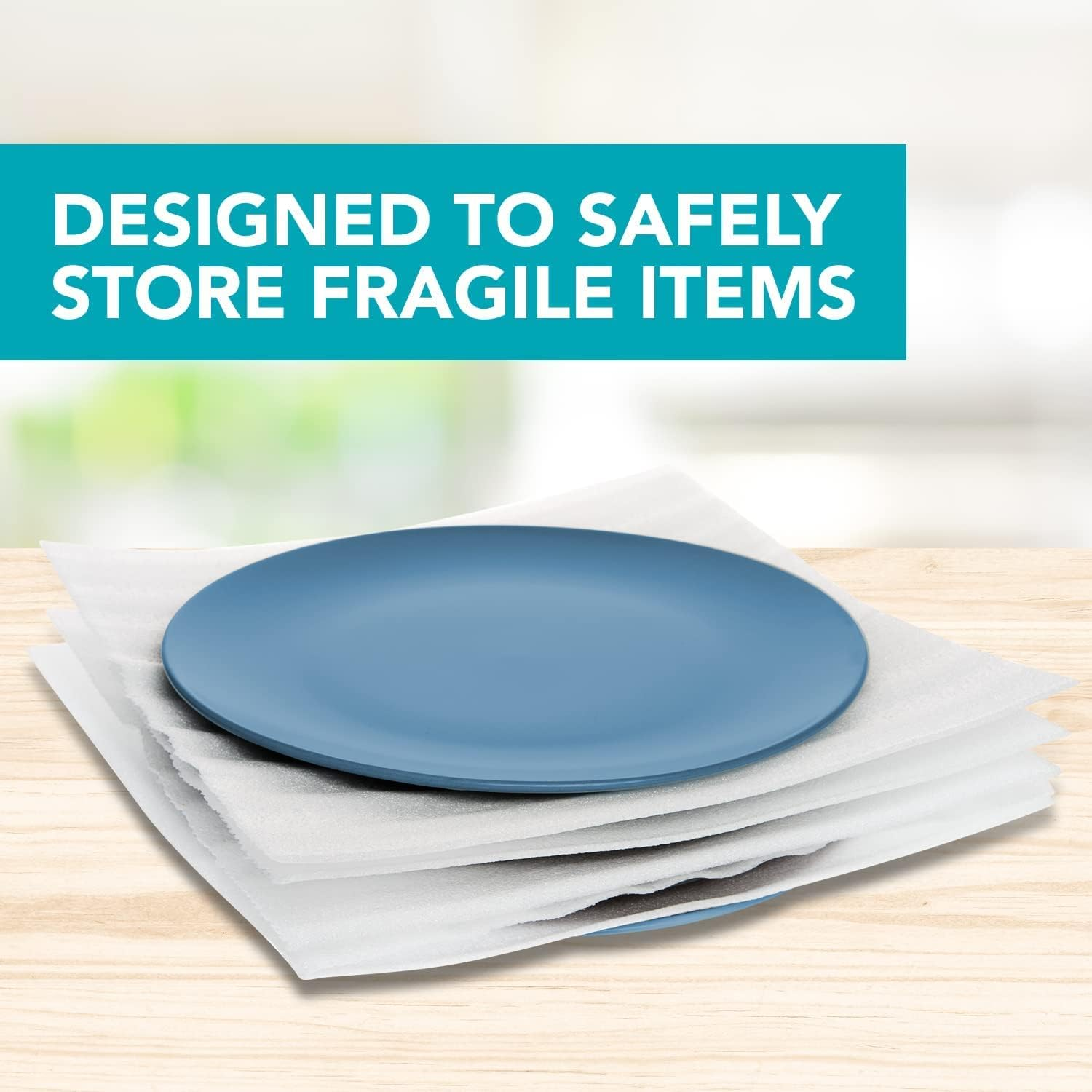 100 Pack 12&rdquo;X12&rdquo; Foam Wrap Sheets for Packing Storage Shipping Moving Supplies, Cushion Foam Wrap Packing Foam for Dishes, China, Glass and Furniture 100 Pack