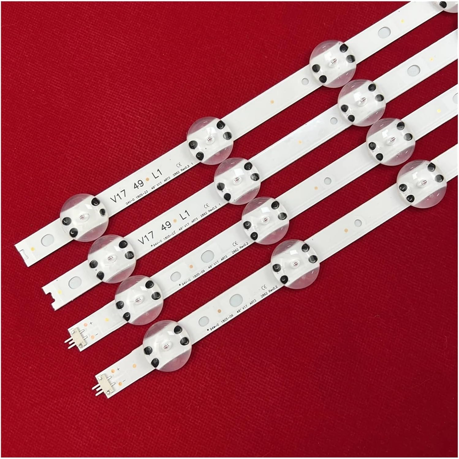 5Set=20Pcs LED Backlight Strip for L-G 49UV340C 49UJ6525 49UJ6585 49UJ6565 49UJ651V 49UJ670V 49UJ701V V17 49 R1 L1 ART3 2862 2863