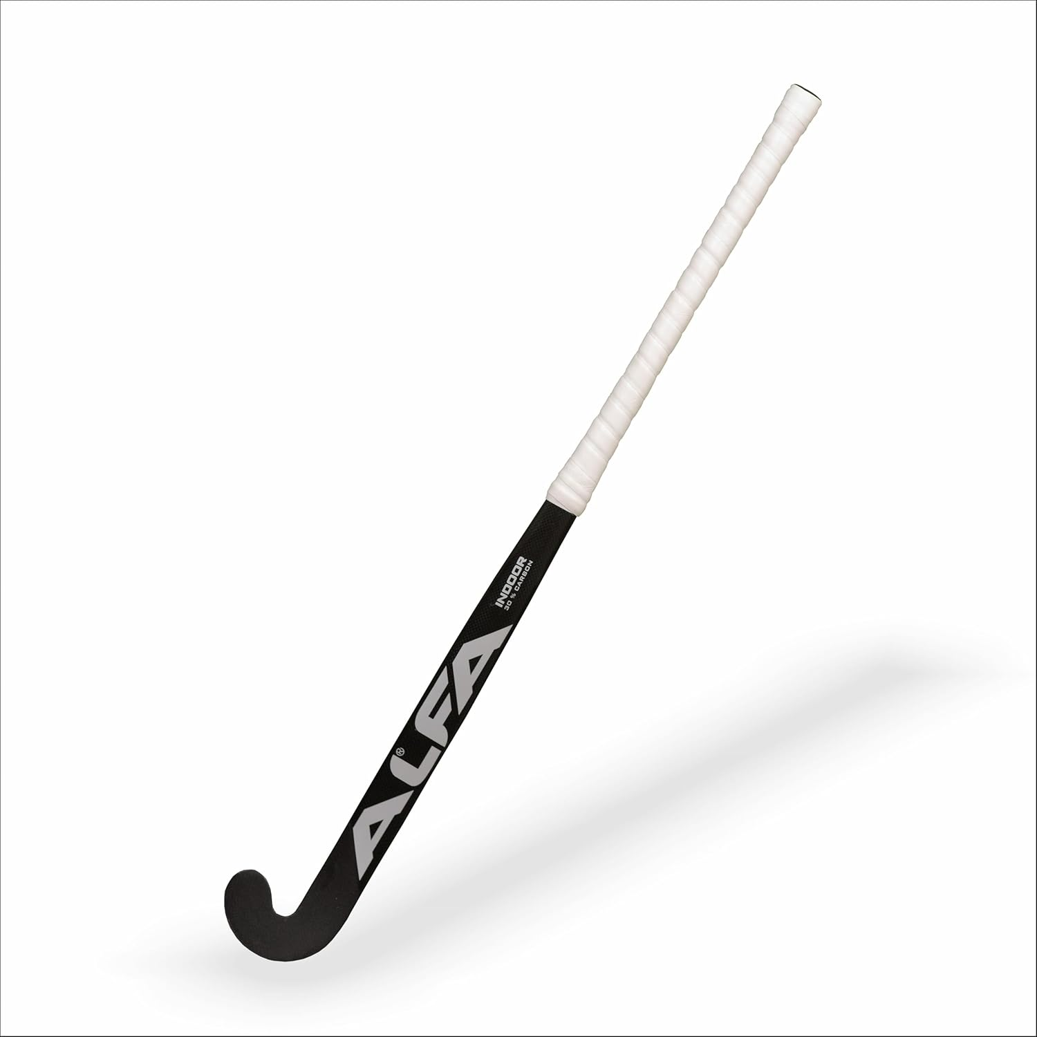 ALFA Indoor I30 Hockey Stick | Color : Black | Size: 36.5'' | Material : 30% Carbon Composite |Dual Core Technology | Hybrid Composite Structure | Enhanced Control | Lightweight and Durable