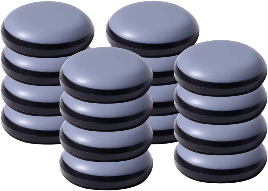 Furniture Sliders for Carpet and Hardwood Floors Adhesive Furniture Glides Self-Stick Furniture Sliders Pads (16, Round25Mm) image number 3