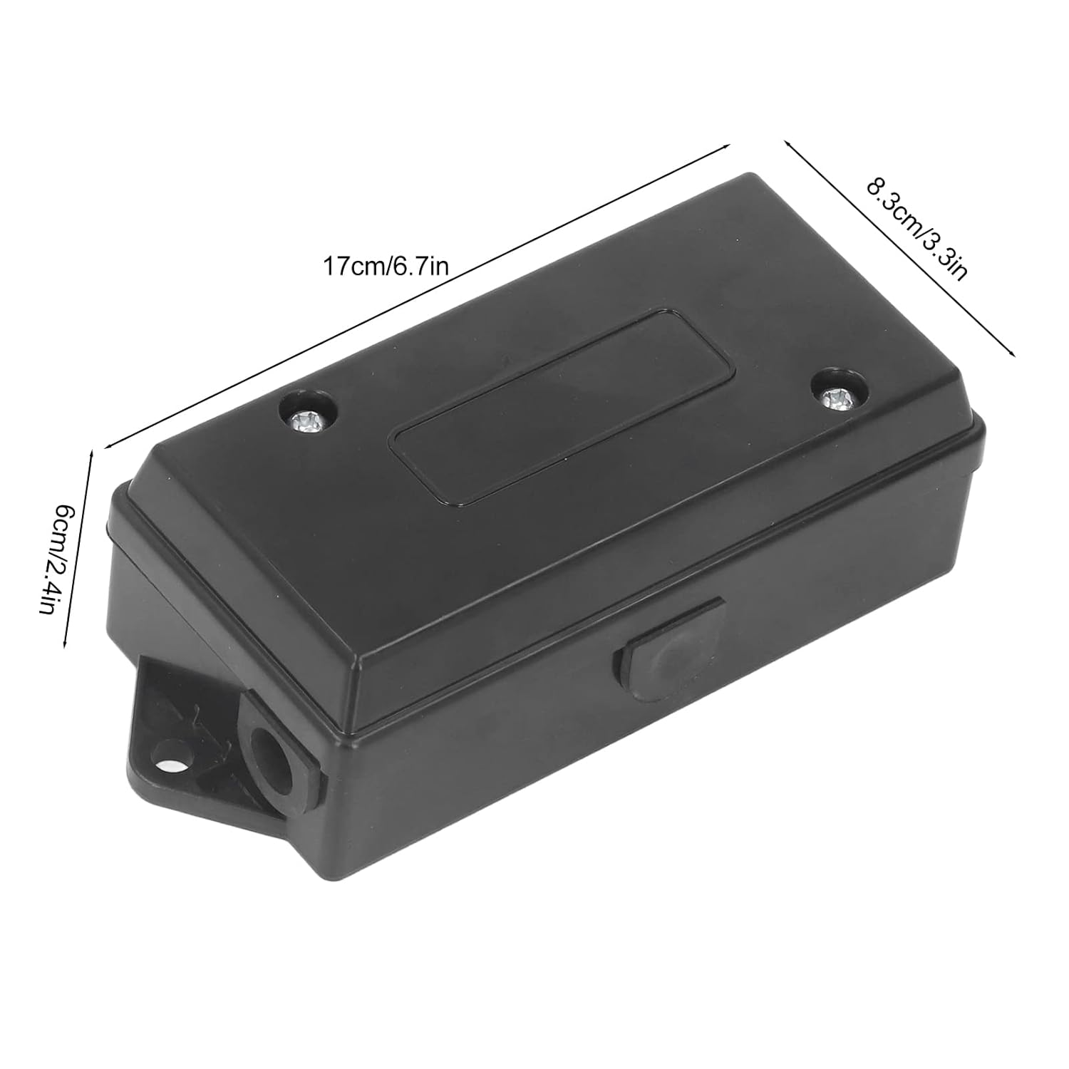 Trailer Junction Box, 7 Way Waterproof ABS Distribution Block Box Terminal Connector Extension Cable Connectors Box for Trailers, Boats, Dining Cars