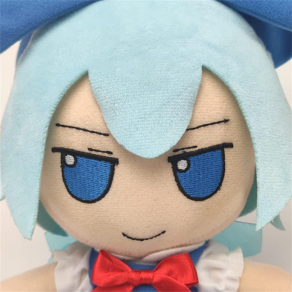Anime Touhou Project Cirno Fumo Plush Doll Stuffed Plushie Figure Doll Toy Project Pillow Girls 20Cm Blue(Cirno) - Red image number 2