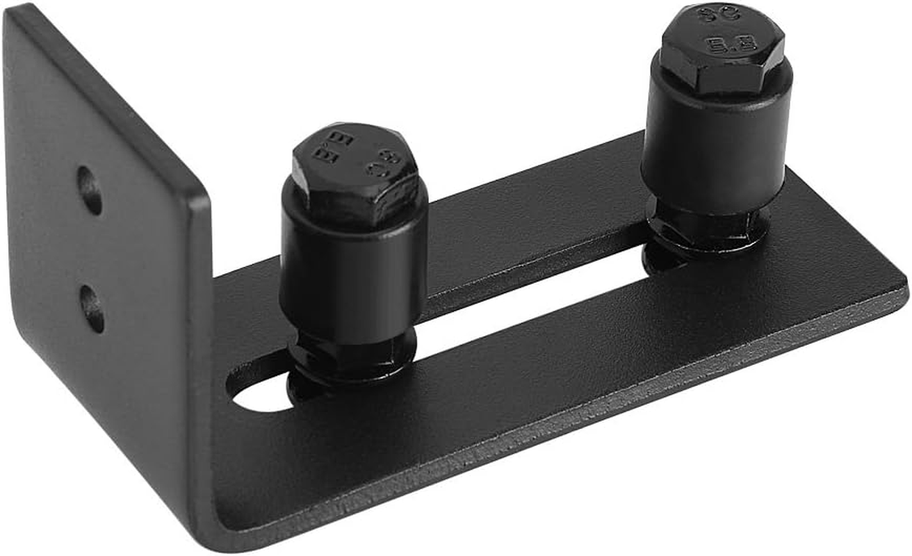 Carbon Steel Sliding Barn Door Bottom Floor Guide Hardware Strong and for Smooth Sliding Black image number 1