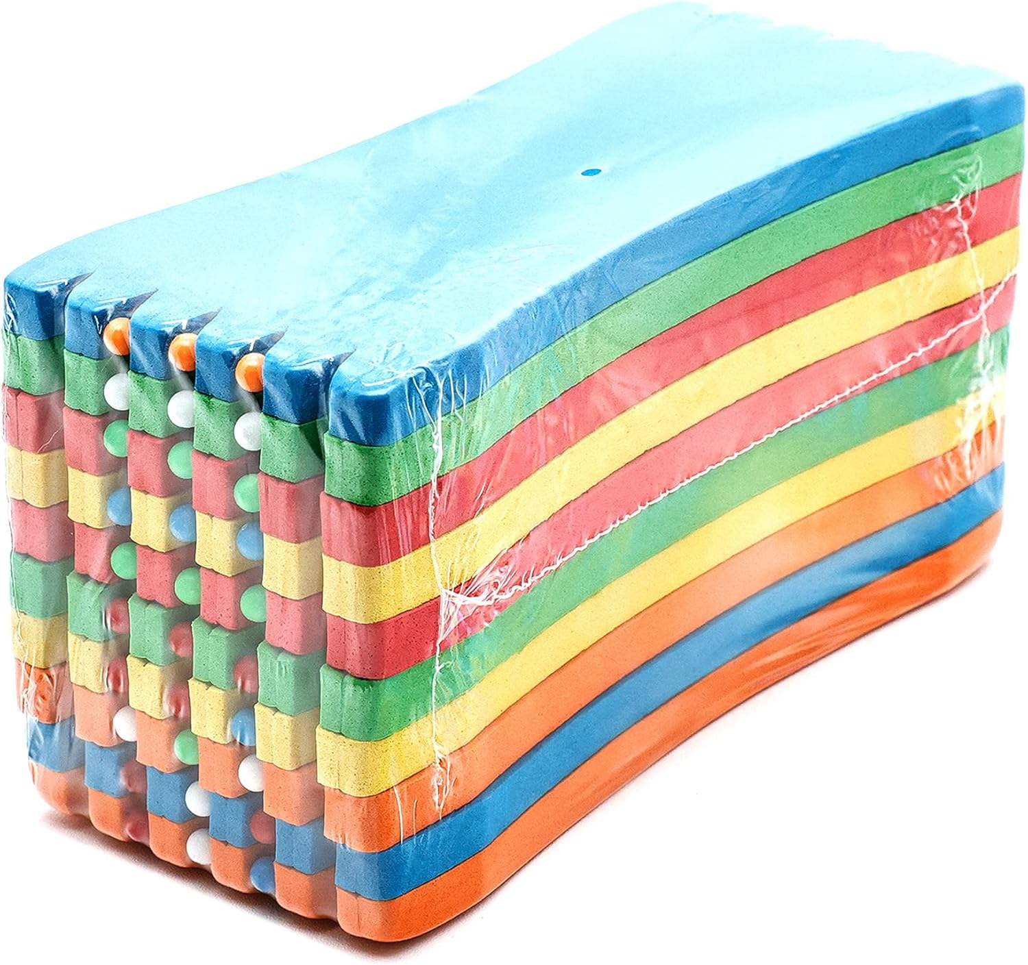 SAMSFX Fishing Leader Line Holder Foam Board Snelled Hook Keeper with Retaining Pins Accessories Pack of 10