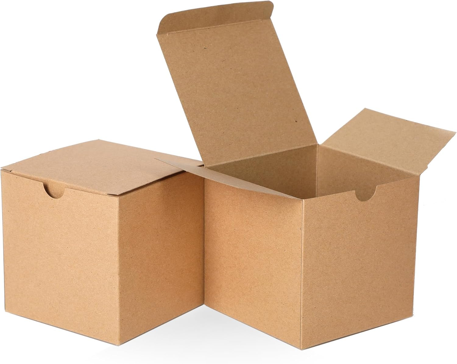 SHIPKEY 10PCS Kraft Gift Boxes with Lids |4X4X4 Inch Square Boxes | Small Gift Boxes Suitable for Party, Wedding, Christmas, Holidays, Birthdays and All Other Occasions&hellip; image number 3