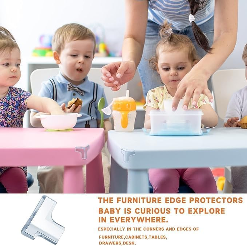 50 Pack Corner Protector for Baby, Furniture Corner Protectors Guard, Table Corner Covers, Baby Safety Corner Guards, Proof Corners and Edges Safety Bumpers Cushion (Transparent) image number 1