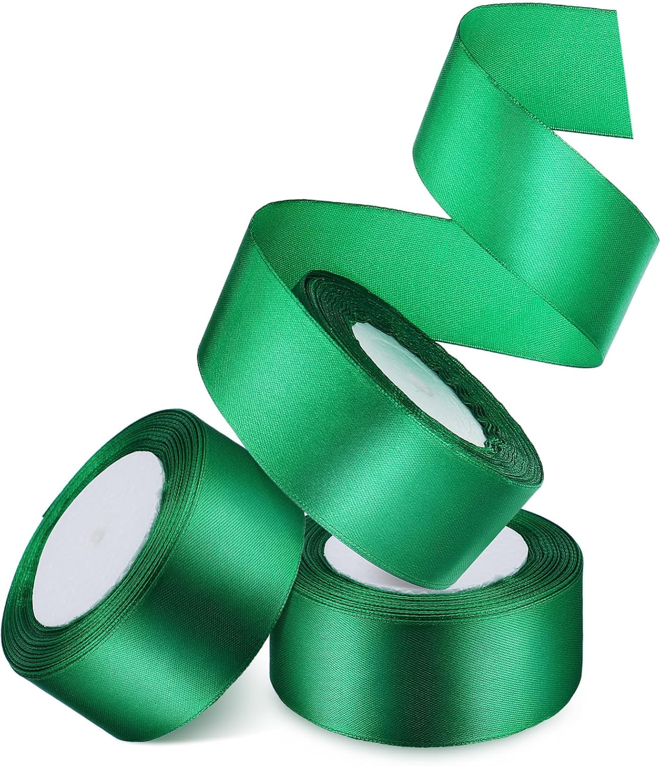 Tofficu 3Rolls Decorative Satin Ribbons for Wrapping Craft Projects and Event Decor Elegant for Weddings and Birthdays