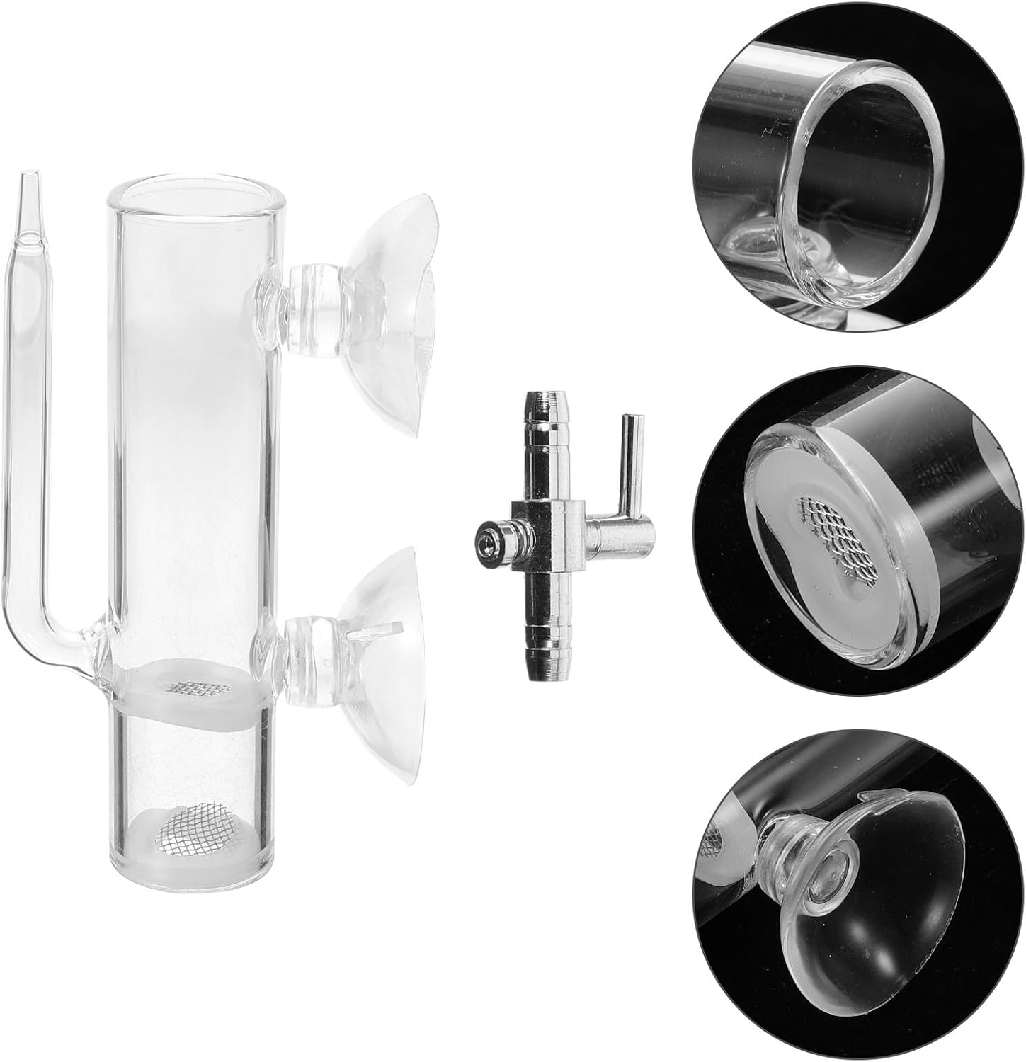 VALICLUD Glass Shrimp Egg Hatchery Aquarium Incubator with Filtration Brine Shrimp Breeding Tube Fish Tank Isolation Box for Aquatic Pet Breeding image number 1