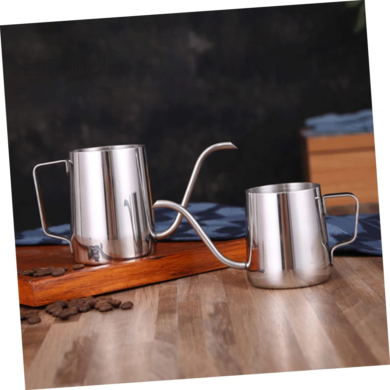 NAMOARLY Stainless Steel Pot Espresso Pot Hand Brew Coffee Maker Tea Kettle for Home Use Stainless Steel Kettle image number 3