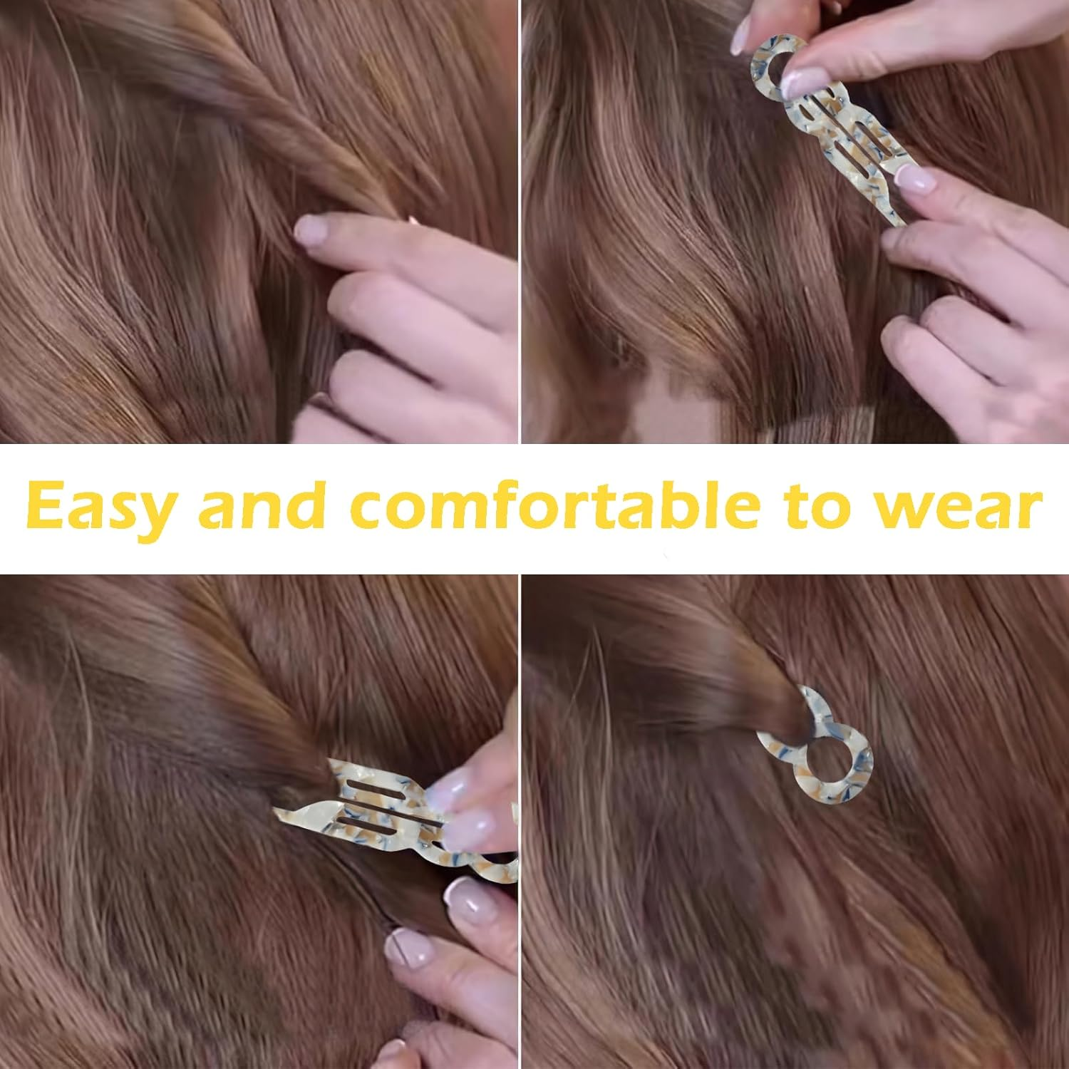 Zvorgath Lialys Hairpin - Prestige Hair Pin, U Shaped Lialysoff Hair Pins, French Hair Pin for Thick Hair, Hair Accessories (3 Pcs) image number 5