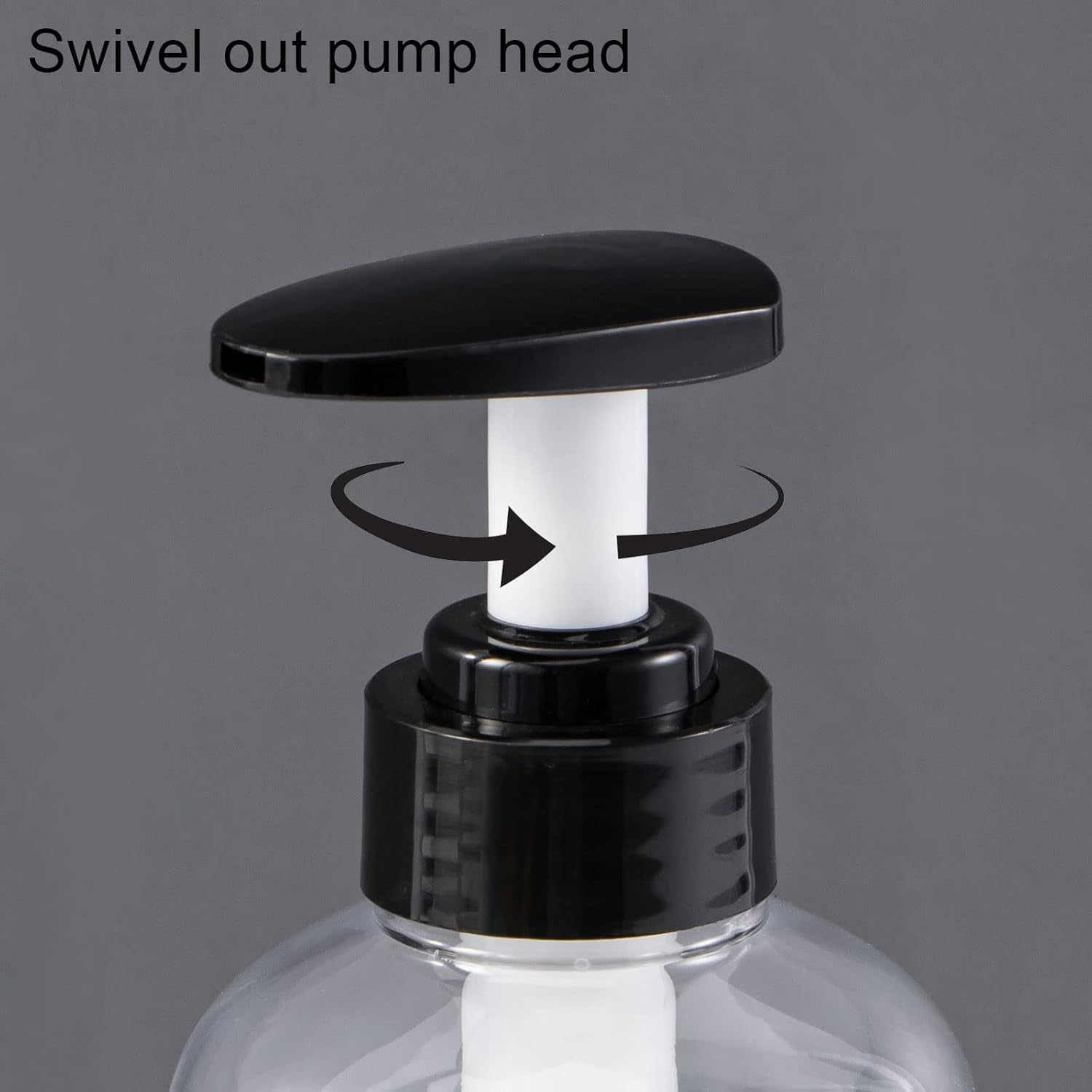 Yeeco Shampoo Pump Bottle, Clear Shampoo Bottles Dispenser with Waterproof Labels 16.9Oz/500Ml 3 Pack Refillable for Shampoo and Conditioner，Bathroom, Kitchen, Hotel image number 5