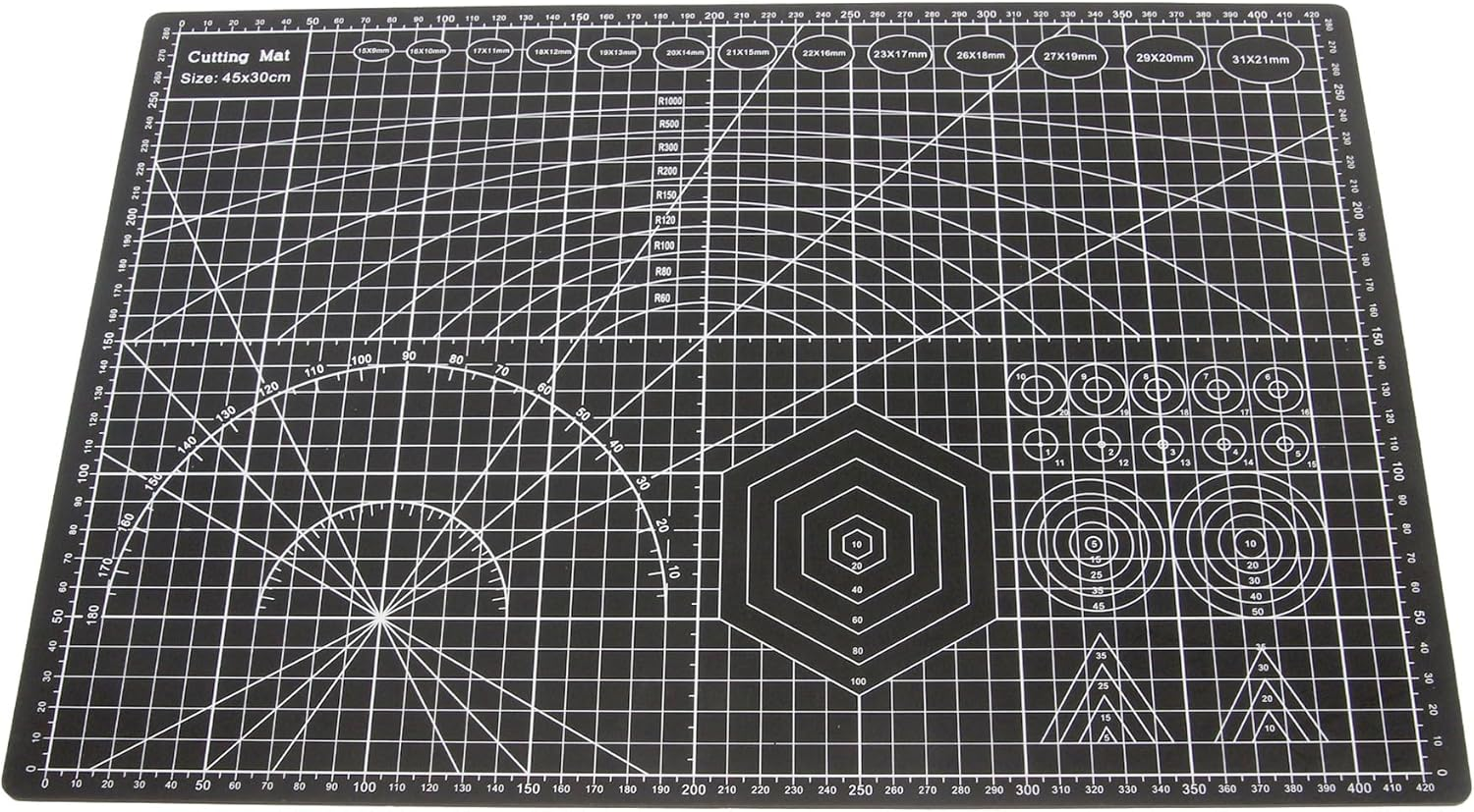 BOROLA A5 Single Sided Self-Healing Board Cutting Pad 8 Inches X 6 Inches Compatible for DIY School Manual Projects, Sewing, Quilting, Model Making(Green)