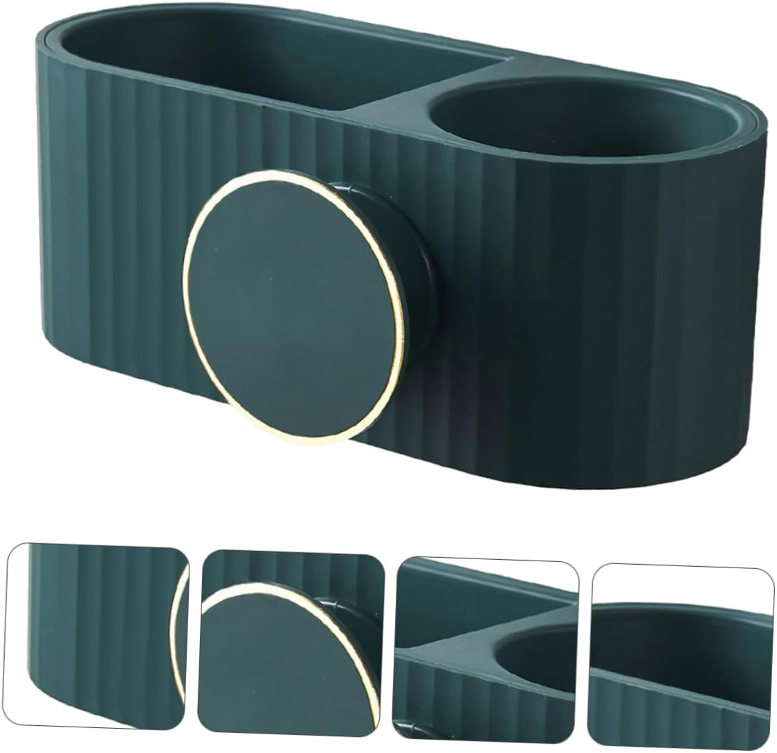 Punch-Free Hair Dryer Storage Rack Creative Wall-Mounted ABS Holder for Bathroom Organizing and Home Decoration image number 5