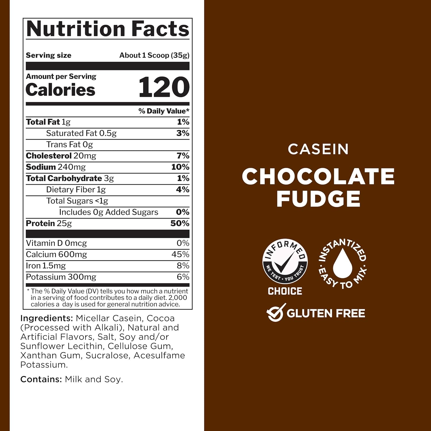 R1 Casein, Rule 1 Proteins (Chocolate Fudge, 55 Serving) image number 5