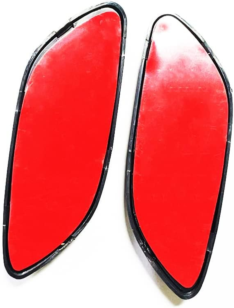 6Pcs Car Fender Trim Decorative Intake Universal Auto Air Flow Bumper Side Vent Decal Scoop Hood Spolier Door Carbon Fiber ABS Chrome Silver Exterior Glossy Black Sticker for Most Cars image number 6