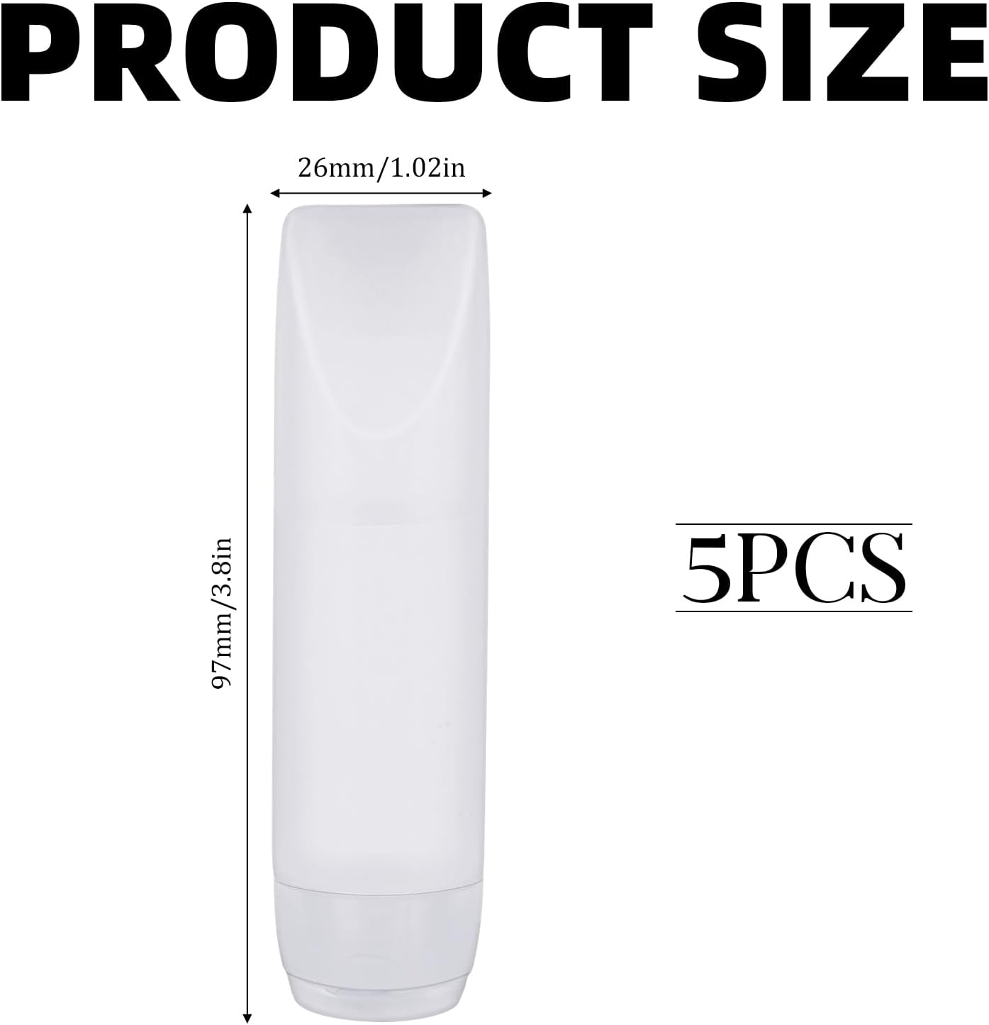 Refillable Cosmetic Containers, 5 Pieces 1 Oz Travel Bottles Mini Squeeze Bottle Makeup Containers Empty Lotion Bottles Toothpaste Container Reusable Travel Dispensers Bottles for Liquids Toiletries image number 1