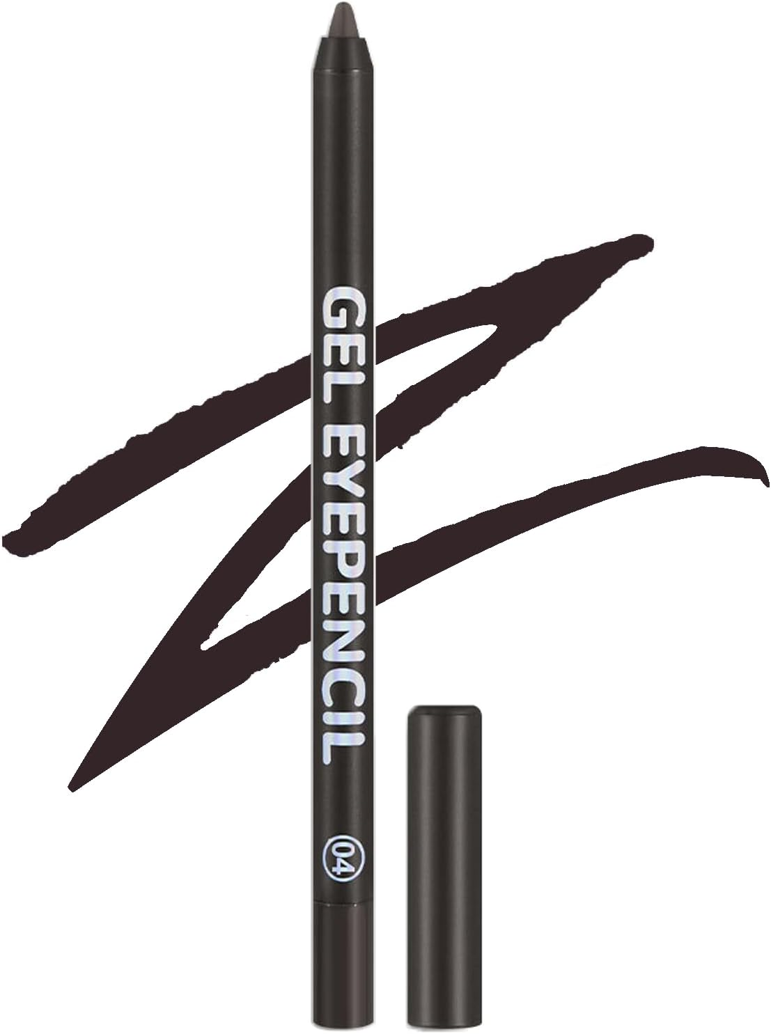 Purple Matte Eyeliner Gel Pencil &ndash; Waterproof, Smudge-Proof, Long-Lasting, High-Pigment Plum Eye Liner Pen