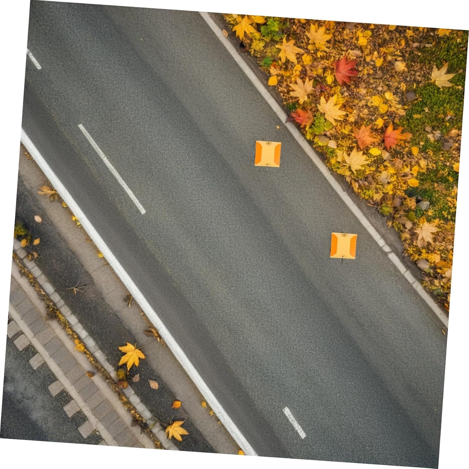 12Pcs Reflective Lane Markers for Driveways and Streets Studs with High Visibility for Night Safety Weather-Resistant Plastic Road Reflectors for Parking Areas and Pedestrian Zones image number 6