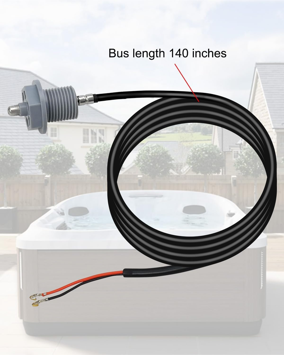 Studry Temperature Sensor with Curled Finger Gilded Connectors Replace 6600-166 Compatible with Jacuzzi Hot Tubs and Sundance Spas image number 1