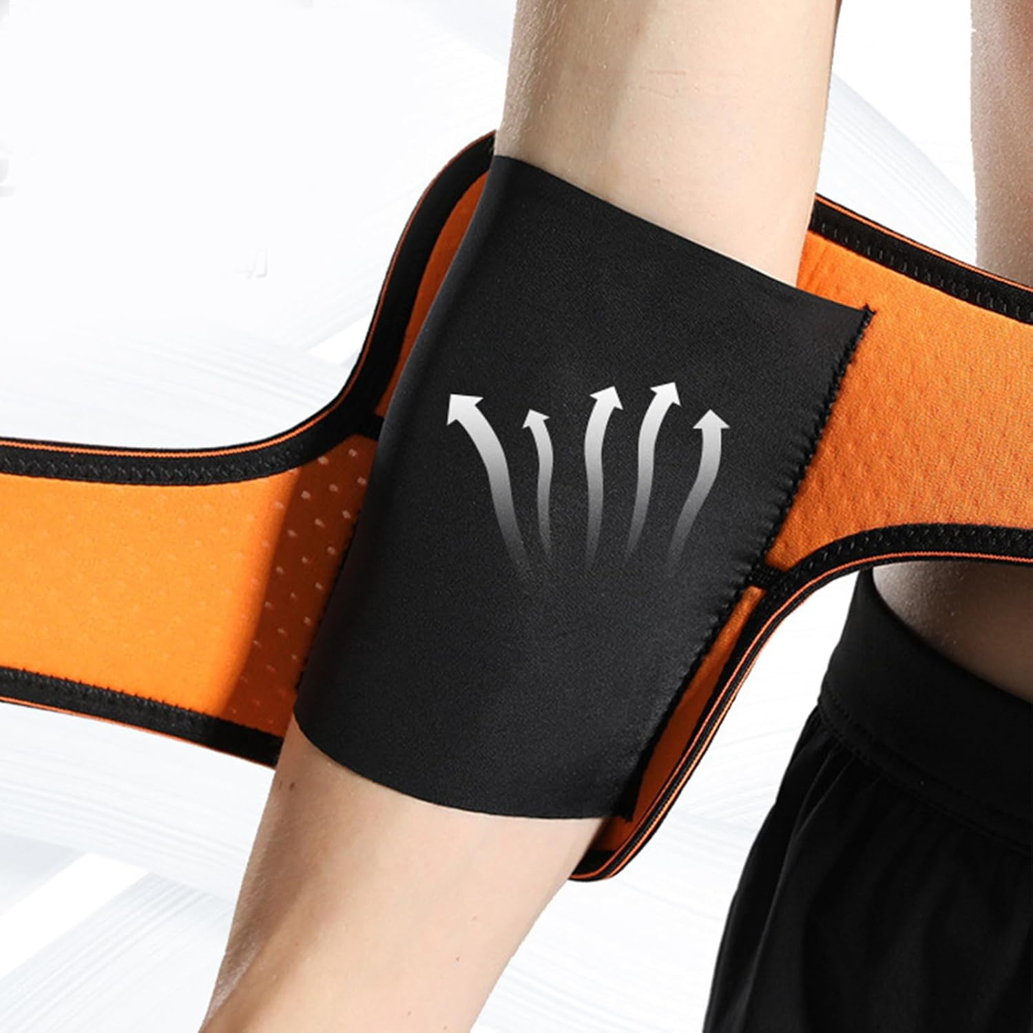 Elbow Support Sleeve - Elbow Sleeve Protection - Arm Support Brace | for Outdoor Workout Fitness Weightlifting Sports Gym Tennis Volleyball Basketball Golf Badminton image number 6
