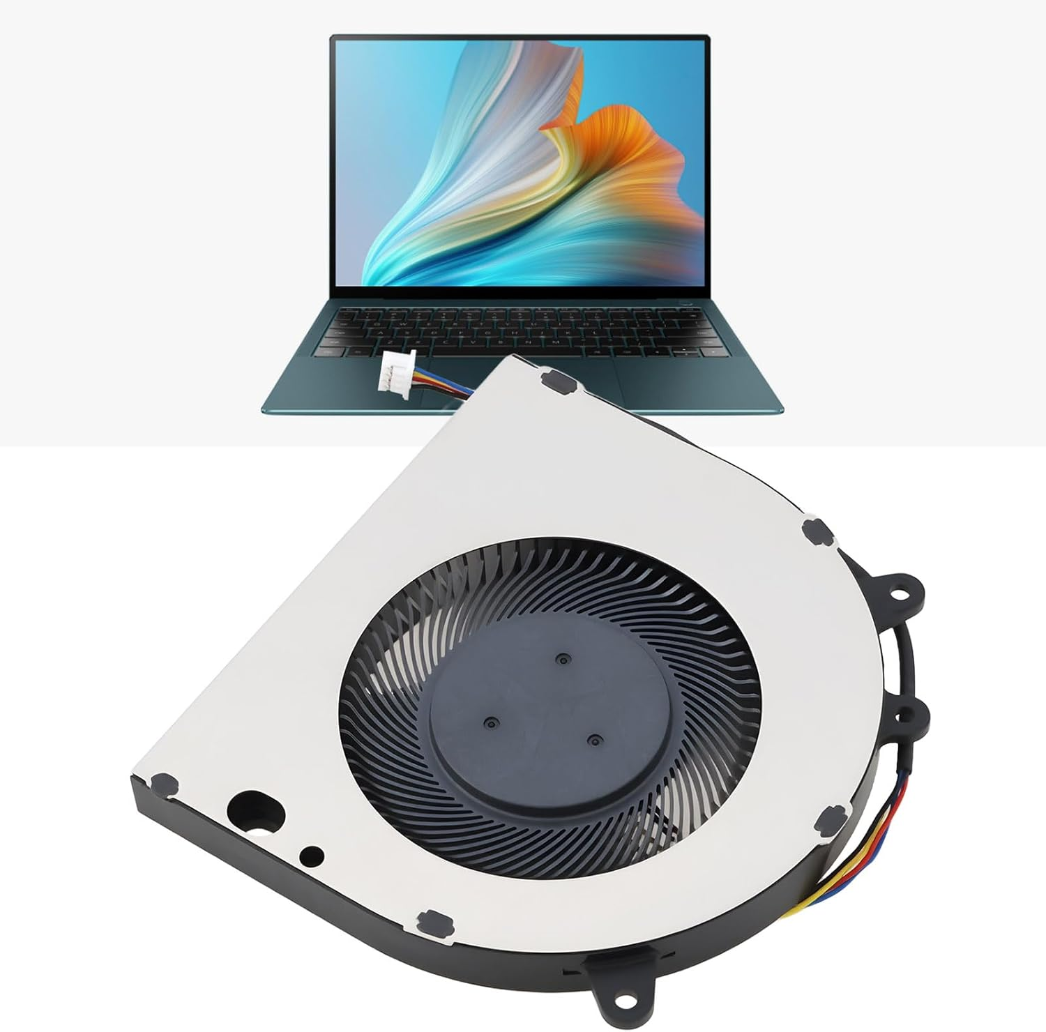 Emagtech Laptop CPU Cooling Fan MD7508HS with 1.25Mm 4Pin Connecter DC5V 0.50A image number 5